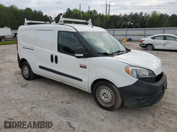 2017 Ram ProMaster City Cargo Tradesman with VIN ZFBERFAB5H6D68185, listed as a Copart auction lot 87757165 with 88,922 mi miles and Salvage Title. Bid and sale history available at DreamBid. Image 4.