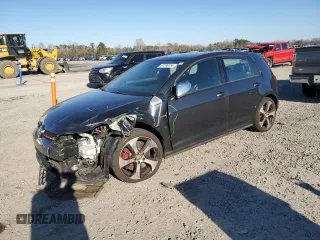 2015 Volkswagen Golf GTI Autobahn w/Performance Pkg with VIN 3VW447AUXFM091605, listed as a Copart auction lot 87296154 with 49,817 mi miles and Salvage Title. Bid and sale history available at carsss.com. Image 1.