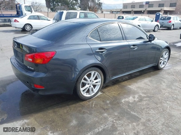 2006 Lexus IS 350 Auto with VIN JTHBE262765006824, listed as a IAAI auction lot 41608050 with 175,582 mi miles. Bid and sale history available at carsss.com. Image 4.