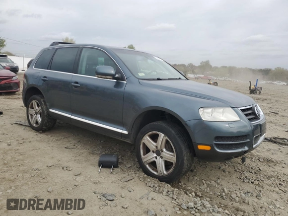 2004 Volkswagen Touareg with VIN WVGCM67L94D006541, listed as a Copart auction lot 50514195 with 132,278 mi miles and Salvage Title. Bid and sale history available at DreamBid. Image 4.