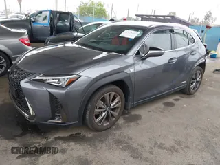 2020 Lexus UX 250h F Sport with VIN JTHR9JBH0L2025493, listed as a IAAI auction lot 42175227 with 18,315 mi miles and . Bid and sale history available at DreamBid. Image 18.