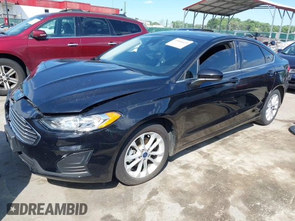 2020 Ford Fusion Hybrid SE with VIN 3FA6P0LU9LR161722, listed as a IAAI auction lot 42187436 with 49,376 mi miles. Bid and sale history available at carsss.com. Image 2.