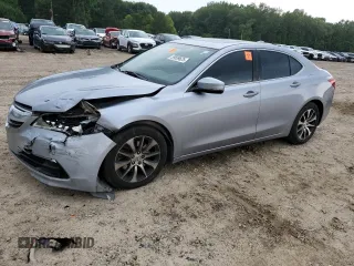 2015 Acura TLX with VIN 19UUB1F30FA008462, listed as a Copart auction lot 59699625 with 147,947 mi miles and Salvage title. Bid and sale history available at DreamBid. Image 1.