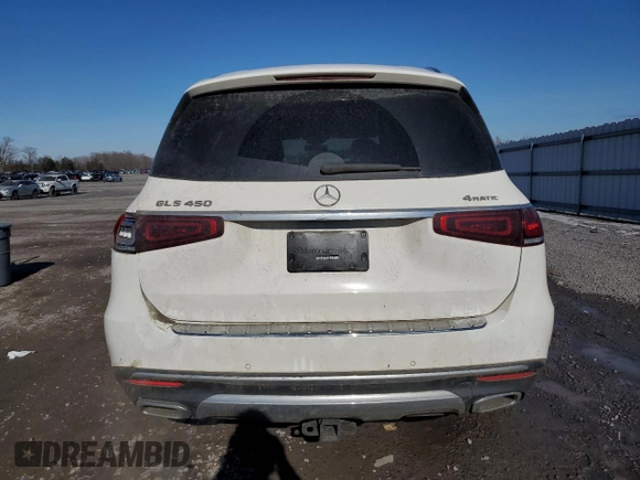 2022 Mercedes-Benz GLS 450 with VIN 4JGFF5KE5NA668145, listed as a Copart auction lot 89244035 with 48,003 mi miles and Salvage Title. Bid and sale history available at DreamBid. Image 6.