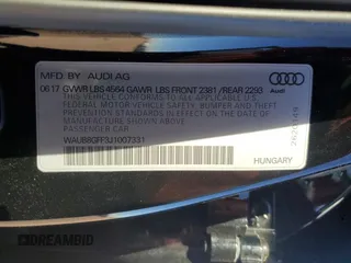 2018 Audi A3 Sedan Premium with VIN WAUB8GFF3J1007331, listed as a Copart auction lot 38089934 with 45,509 mi miles. Bid and sale history available at carsss.com. Image 14.