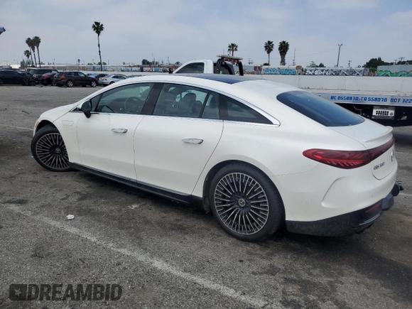 2022 Mercedes-Benz EQS with VIN W1KCG4EB3NA017926, listed as a Copart auction lot 51225244 with 18,669 mi miles and Salvage Title. Bid and sale history available at carsss.com. Image 2.