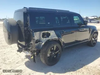 2024 Land Rover Defender X-Dynamic SE with VIN SALE27EU2R2351734, listed as a Copart auction lot 49209105 with 6,087 mi miles and Salvage Title. Bid and sale history available at carsss.com. Image 3.