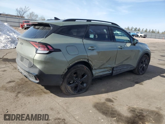 2025 Kia Sportage Plug-In Hybrid X-Line Prestige with VIN KNDPZDDH8S7175781, listed as a Copart auction lot 48715955 with 5,069 mi miles and Salvage Title. Bid and sale history available at carsss.com. Image 3.