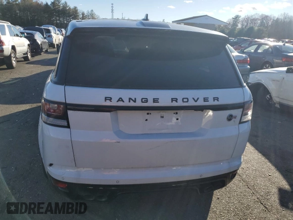 2016 Land Rover Range Rover Sport SVR with VIN SALWZ2EF2GA557465, listed as a Copart auction lot 78547734 with 45,756 mi miles and Salvage title. Bid and sale history available at DreamBid. Image 6.