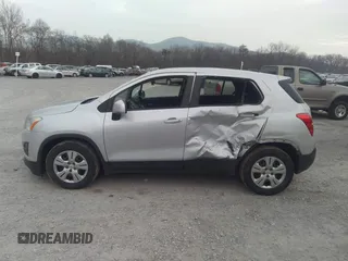 2016 Chevrolet Trax LS with VIN 3GNCJKSB1GL254664, listed as a IAAI auction lot 41196076 with 153,205 mi miles. Bid and sale history available at carsss.com. Image 14.
