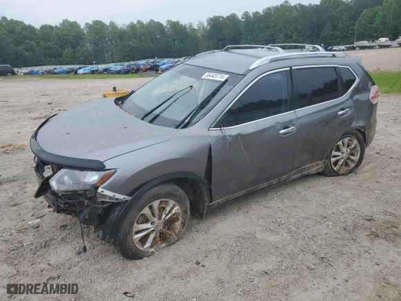 2016 Nissan Rogue SV with VIN KNMAT2MT2GP637159, listed as a Copart auction lot 56445774 with 119,777 mi miles and Salvage Title. Bid and sale history available at carsss.com. Image 1.