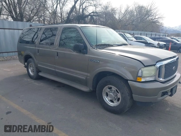 2002 Ford Excursion Limited z VIN 1FMNU42S42ED36879, wystawiony jako IAAI lot #41962773 z przebiegiem Nie podano mil oraz . Historia ofert i sprzedaży dostępna na DreamBid. Obrazek 1.