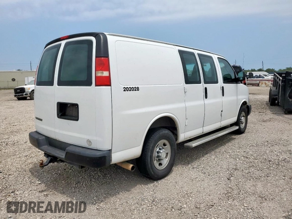 2017 Chevrolet Express Cargo with VIN 1GCWGAFFXH1293421, listed as a Copart auction lot 57913355 with 410,541 mi miles and Clean title. Bid and sale history available at DreamBid. Image 3.