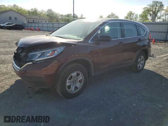 2015 Honda CR-V LX with VIN 5J6RM4H33FL038437, listed as a Copart auction lot 54772675 with 59,130 mi miles and Salvage Title. Bid and sale history available at DreamBid. Image 1.