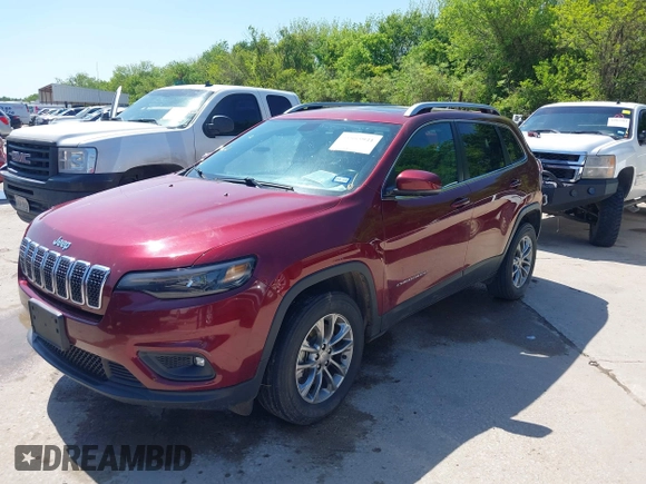 2019 Jeep Cherokee Latitude Plus with VIN 1C4PJMLB5KD257070, listed as a IAAI auction lot 41985941 with 83,079 mi miles. Bid and sale history available at carsss.com. Image 17.