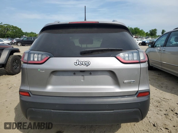 2020 Jeep Cherokee Latitude Plus with VIN 1C4PJLLB9LD625987, listed as a Copart auction lot 55484324 with 67,452 mi miles and Salvage Title. Bid and sale history available at carsss.com. Image 6.