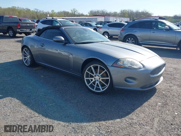 2007 Jaguar XK with VIN SAJWA44B075B11143, listed as a IAAI auction lot 42044257 with 122,842 mi miles. Bid and sale history available at carsss.com. Image 1.