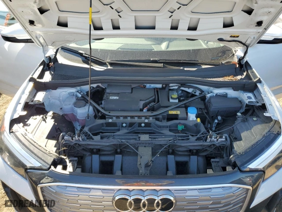 2023 Audi Q4 e-tron Premium Plus with VIN WA1BCBFZ5PP019317, listed as a Copart auction lot 46908165 with 21,401 mi miles and Salvage Title. Bid and sale history available at carsss.com. Image 12.