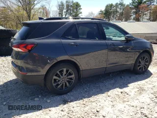 2022 Chevrolet Equinox RS with VIN 3GNAXWEV2NS202014, listed as a Copart auction lot 55381305 with 58,080 mi miles and Salvage title. Bid and sale history available at DreamBid. Image 3.