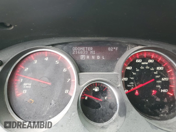 2008 GMC Acadia SLT1 z VIN 1GKEV23788J250334, wystawiony jako Copart lot #54162695 z przebiegiem 216 833 mil mil oraz Szkoda całkowita • Salvage title. Historia ofert i sprzedaży dostępna na DreamBid. Obrazek 9.