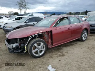 2019 Audi A4 Premium with VIN WAUDNAF4XKN018883, listed as a Copart auction lot 48887435 with 34,101 mi miles and Salvage Title. Bid and sale history available at DreamBid. Image 1.