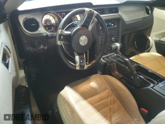 2010 Ford Mustang V6 with VIN 1ZVBP8ANXA5130978, listed as a Copart auction lot 55285385 with 127,633 mi miles and Salvage Title. Bid and sale history available at DreamBid. Image 8.