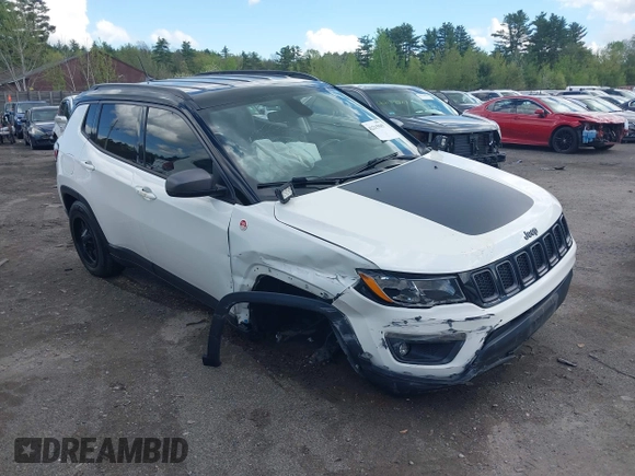 2020 Jeep Compass Trailhawk with VIN 3C4NJDDBXLT189303, listed as a IAAI auction lot 42215585 with 51,453 mi miles and . Bid and sale history available at DreamBid. Image 1.