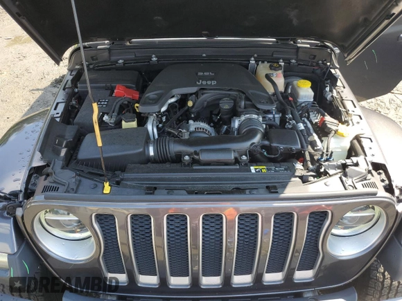 2018 Jeep Wrangler Unlimited Sahara with VIN 1C4HJXEGXJW229881, listed as a Copart auction lot 58762775 with 82,470 mi miles and Salvage title. Bid and sale history available at DreamBid. Image 12.