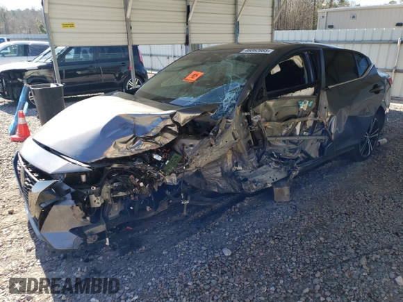 2021 Nissan Sentra SR with VIN 3N1AB8DV0MY318685, listed as a Copart auction lot 46062665 with Not Provided miles and Salvage Title. Bid and sale history available at carsss.com. Image 1.