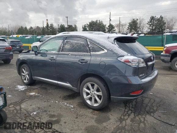 2010 Lexus RX 350 with VIN 2T2BK1BA4AC044469, listed as a Copart auction lot 51912985 with 168,341 mi miles and Salvage Title. Bid and sale history available at carsss.com. Image 2.