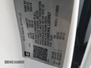 2020 Chevrolet Colorado 2WD Work Truck z VIN 1GCGSBEN5L1183967, wystawiony jako Copart lot #45101765 z przebiegiem 56 828 mil mil oraz Szkoda całkowita • Salvage title. Historia ofert i sprzedaży dostępna na DreamBid. Obrazek 12.