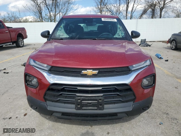 2021 Chevrolet TrailBlazer LS with VIN KL79MMS2XMB140159, listed as a Copart auction lot 49409695 with 29,923 mi miles and Salvage Title. Bid and sale history available at carsss.com. Image 5.