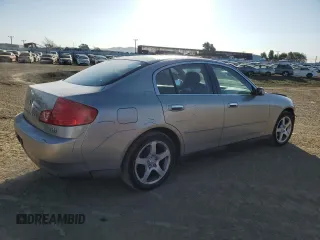 2003 Infiniti G35 w/Leather with VIN JNKCV51E33M325338, listed as a Copart auction lot 48560235 with 150,025 mi miles and Salvage Title. Bid and sale history available at carsss.com. Image 3.