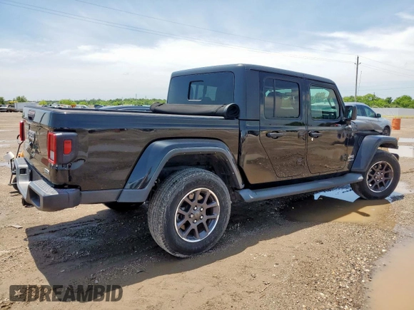 2021 Jeep Gladiator Overland z VIN 1C6HJTFG0ML578410, wystawiony jako Copart lot #58590995 z przebiegiem Nie podano mil oraz Szkoda całkowita • Salvage title. Historia ofert i sprzedaży dostępna na DreamBid. Obrazek 3.
