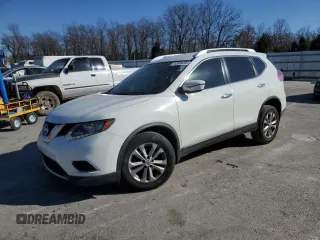 2016 Nissan Rogue SV with VIN KNMAT2MT1GP723093, listed as a Copart auction lot 42909205 with 140,019 mi miles and Salvage Title. Bid and sale history available at carsss.com. Image 1.
