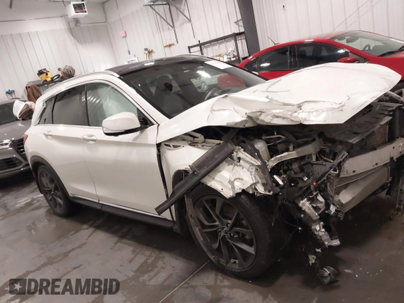 2019 Infiniti QX50 Luxe with VIN 3PCAJ5M38KF117624, listed as a IAAI auction lot 41630700 with 116,887 mi miles and . Bid and sale history available at DreamBid. Image 13.