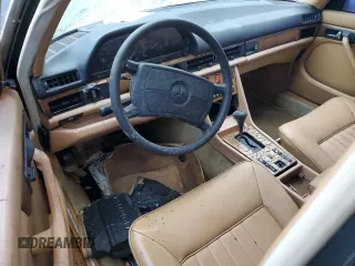 1985 Mercedes-Benz 500 with VIN WDBCA37D2FA121537, listed as a Copart auction lot 74276044 with Not Provided miles and Salvage Title. Bid and sale history available at carsss.com. Image 8.