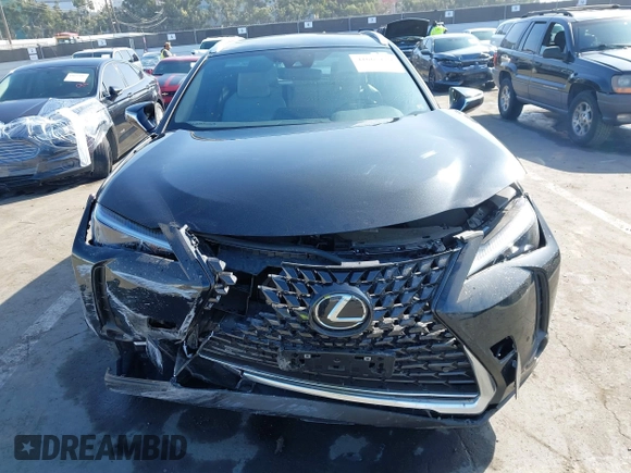 2024 Lexus UX with VIN JTHX6JBH7R2162231, listed as a IAAI auction lot 41665179 with 21,913 mi miles. Bid and sale history available at carsss.com. Image 6.