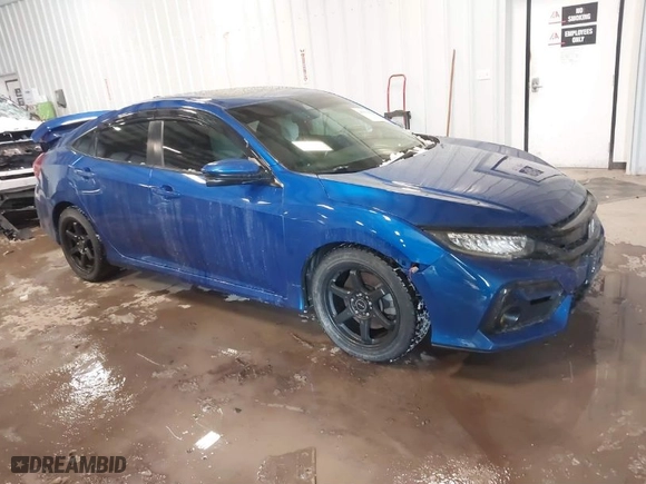 2020 Honda Civic Si Sedan with VIN 2HGFC1E58LH700099, listed as a IAAI auction lot 41553990 with 80,662 mi miles. Bid and sale history available at carsss.com. Image 1.