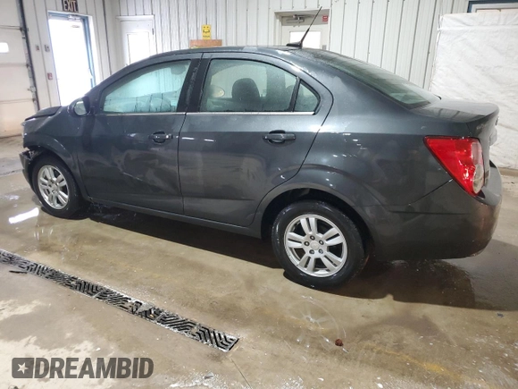 2014 Chevrolet Sonic LT with VIN 1G1JC5SH4E4239958, listed as a Copart auction lot 46082295 with 128,275 mi miles and Salvage Title. Bid and sale history available at DreamBid. Image 2.