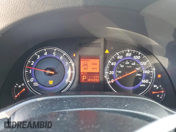 2009 Infiniti G37 x with VIN JNKCV61F59M353620, listed as a Copart auction lot 89142505 with 111,229 mi miles and Salvage Title. Bid and sale history available at carsss.com. Image 9.