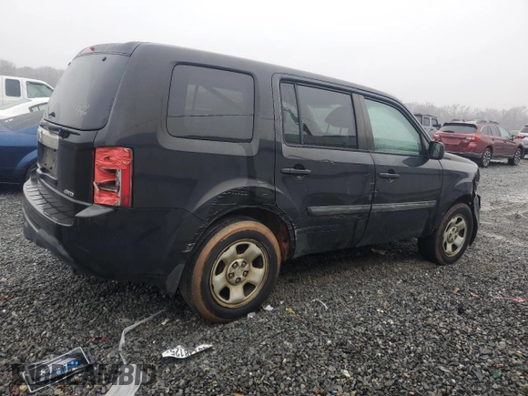 2014 Honda Pilot LX with VIN 5FNYF4H22EB025456, listed as a Copart auction lot 45200015 with 257,478 mi miles and Clean Title. Bid and sale history available at carsss.com. Image 3.