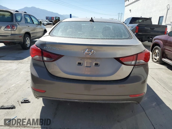 2016 Hyundai Elantra SE with VIN 5NPDH4AE1GH774024, listed as a Copart auction lot 66748634 with 126,126 mi miles and Salvage Title. Bid and sale history available at DreamBid. Image 6.