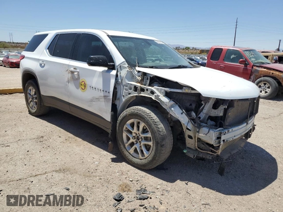 2020 Chevrolet Traverse LS z VIN 1GNERFKW5LJ204475, wystawiony jako Copart lot #49001335 z przebiegiem 188 006 mil mil oraz Szkoda całkowita • Salvage title. Historia ofert i sprzedaży dostępna na DreamBid. Obrazek 4.
