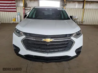 2018 Chevrolet Traverse LS with VIN 1GNERFKW0JJ257274, listed as a Copart auction lot 53170505 with 113,348 mi miles and Clean Title. Bid and sale history available at carsss.com. Image 5.