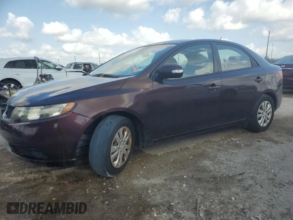 2010 Kia Forte EX with VIN KNAFU4A26A5880354, listed as a Copart auction lot 51758935 with 158,561 mi miles and Non Repairable. Bid and sale history available at carsss.com. Image 1.