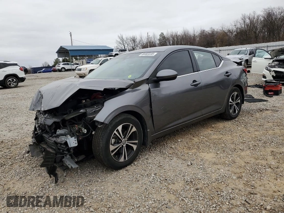 2023 Nissan Sentra SV with VIN 3N1AB8CV6PY291966, listed as a Copart auction lot 48383335 with 16,705 mi miles and Salvage Title. Bid and sale history available at carsss.com. Image 1.