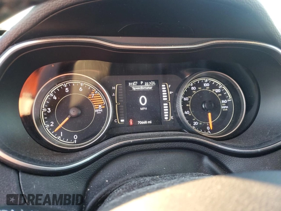 2020 Jeep Cherokee Lux with VIN 1C4PJLLX4LD648900, listed as a Copart auction lot 87129354 with 70,668 mi miles and Salvage title. Bid and sale history available at DreamBid. Image 9.