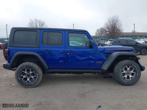 2020 Jeep Wrangler Unlimited Rubicon with VIN 1C4HJXFG9LW107191, listed as a IAAI auction lot 41840012 with 41,888 mi miles. Bid and sale history available at carsss.com. Image 12.