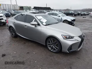 2019 Lexus IS with VIN JTHC81D25K5036536, listed as a IAAI auction lot 41500572 with 21,842 mi miles. Bid and sale history available at carsss.com. Image 1.